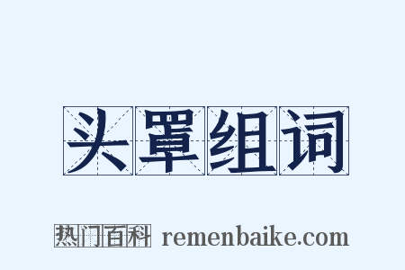 头罩组词是什么意思的图片